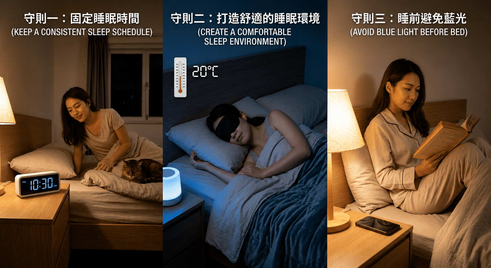 改善睡眠品質的十二項守則：打造健康作息與精準睡眠