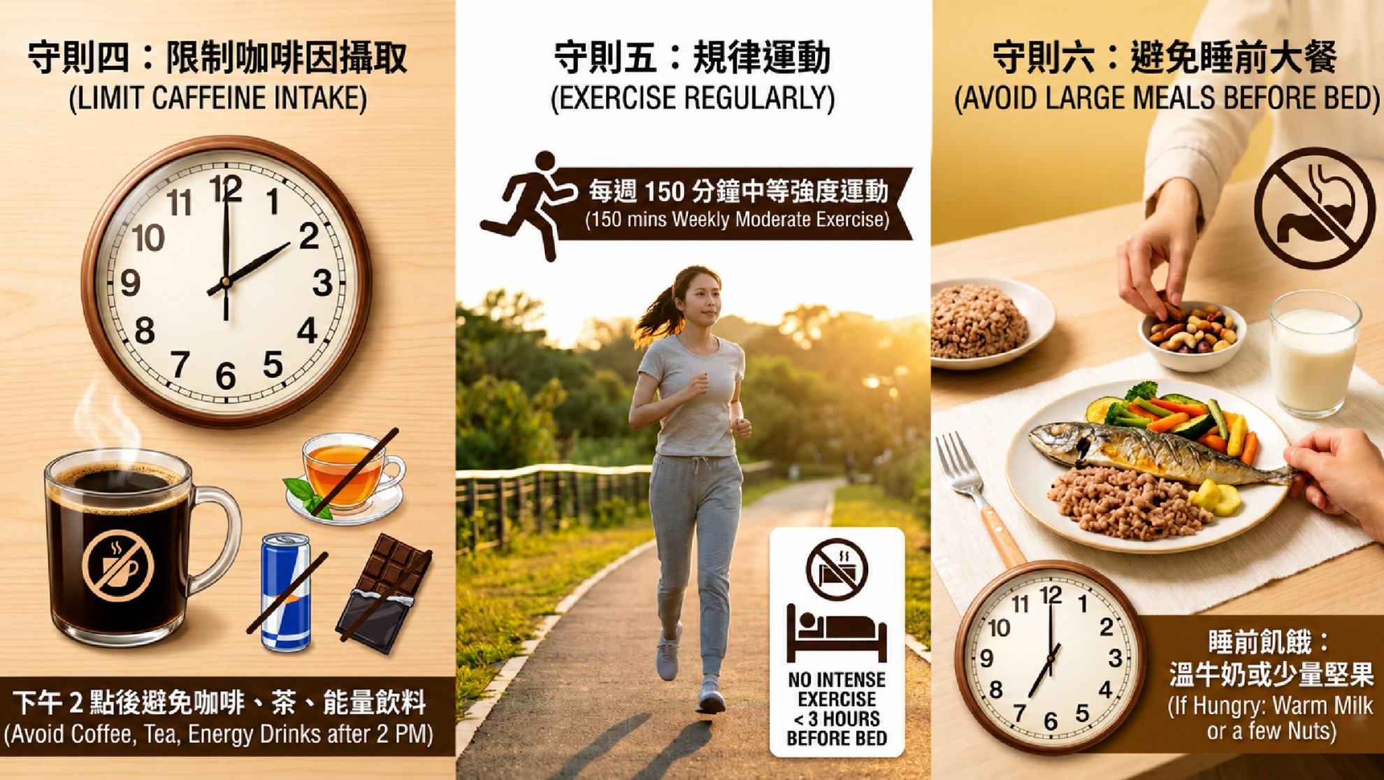 睡眠的十二項守則，改善你的睡眠品質