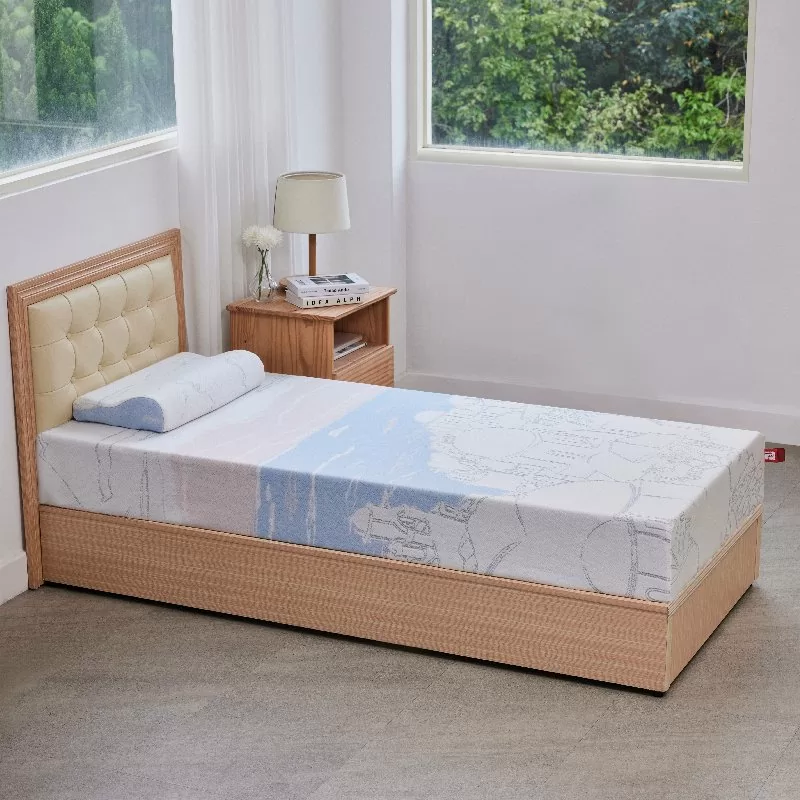 希臘風情紓壓單人床22cm